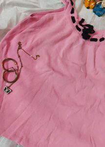 Cute Pink Top For Women