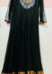 Beautiful Black Anarkali Set