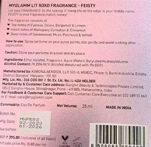 MyGlamm Lit XOXO Fragrance.