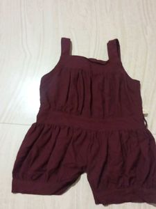 Cute Maroon Romper