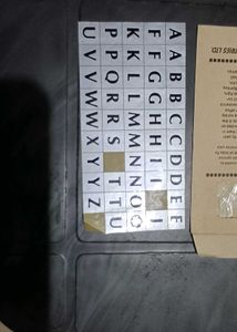old alphabet and envelope