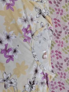Floral Yellow T Shirt For Women