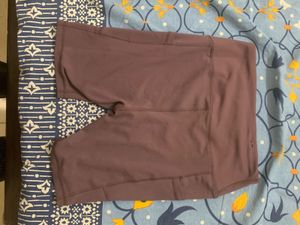 Purple cycling shorts