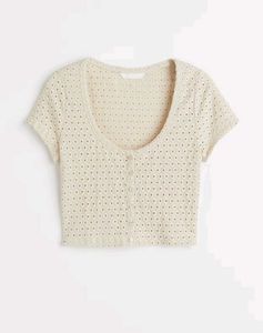 H&amp;M Beige Crop Top