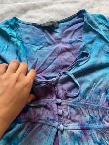 Tie Dye Blouse Top