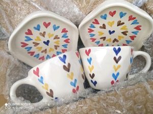 Set Of 2 Beutiful Cups With Saucer