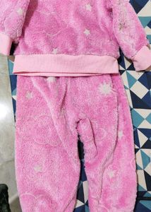 Cute Pink Pajama Set For Winter