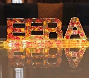 Resin Name Lamp