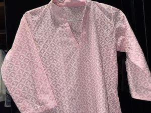 Pink Lakhnavi Chicken Kari Kurti