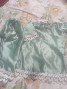 Mint Satin Pajama Set