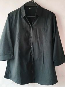 Classic Black Button-Down Shirt