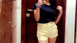Pastel Lemon Yellow Shorts With Side Pockets