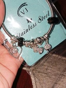 New Stainless Steel Bracelet ✨With Charming