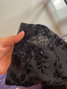 Elegant Black Floral Top