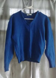 Blue Long Sleeve Sweater