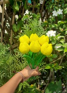 Crochet Yellow Tulips 🌷