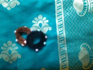 Teal Green Embroidered Saree