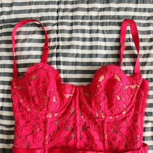Beautiful Lacy Victoria&#39;s Secret Pink Corset ❤️