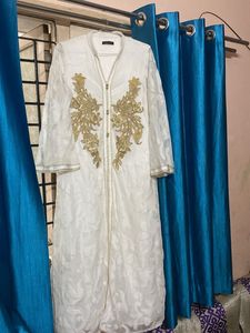 Elegant White & Gold Kurta