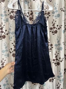 Silk Lace Trim Mini Slip  Lingerie