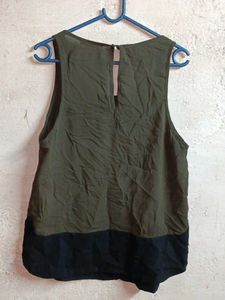 Trendy Summer Fashion Tank Top Vest Olive