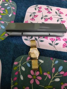 Clasico Brand New Stainless Steel Watch - Golden