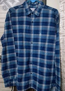 U.S. Polo Assn. Blue Plaid Shirt - XL