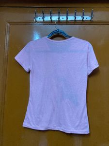 Pink Women Regular Fit Tee 🌸