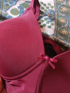 Burgundy Bra
