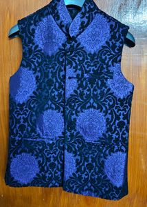 Stylish Purple & Black Vest