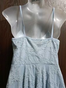 Vintage Leaf Print Dress And Net Dres