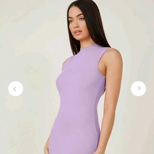Lavender Sleeveless Bodycon Dress