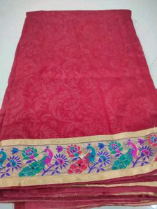 Beautiful Border Saree🤩