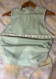 Mint Green Ruched Tank Top