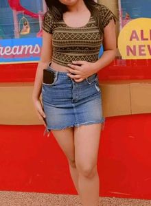 Women Stylist Denim Short Skirt