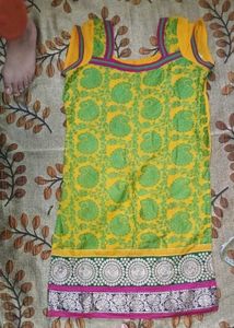 Yellow &amp; Green Kurta