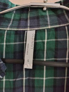 Old Navy Checks Semi Formal Shirt