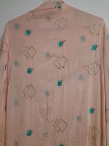 Chiffon Full Embroidery Dupa