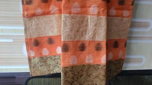 Orange Printed Kurti