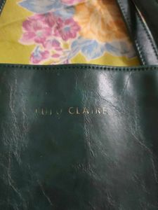 Lulu Claire Green Tote Bag