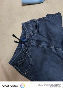 Boys&#39; Gray Denim Joggers