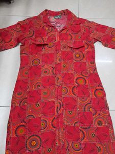 Vintage Red Kurti