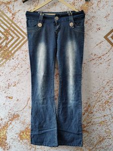 Low Rise Flare Jeans