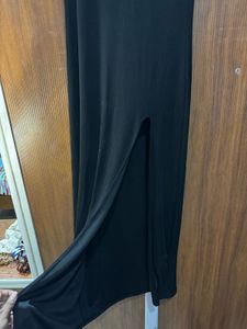 Black Maxi Slit Dress