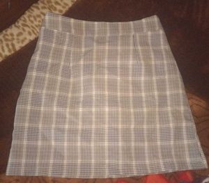 Plaid Mini Korean Skirt