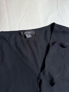 Elegant Black Ruffle Top