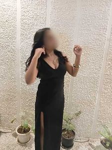 Elegant Black Slit Gown