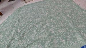 Light Green Floral Print Saree