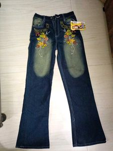 Embroidered Flare Jeans