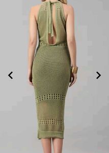 Olive Knit Bodycon Dress